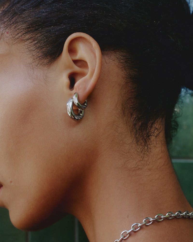 Crystalite Hoops S Silver - Edblad 