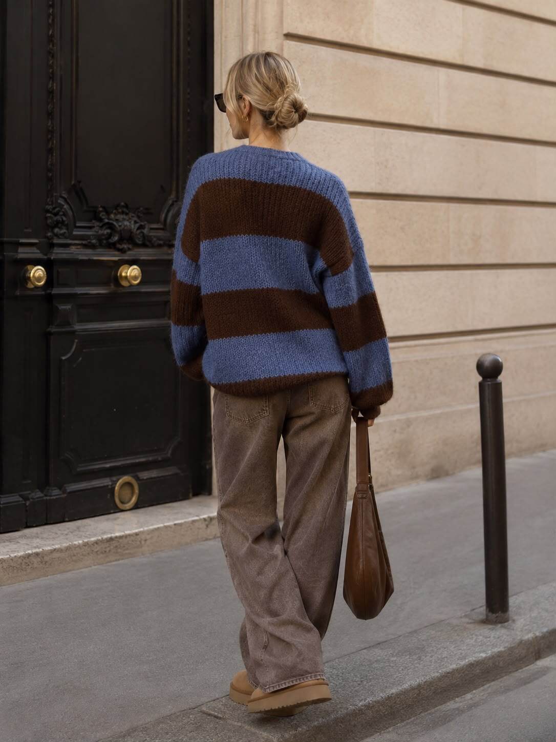 Knit Sweater Good Vibes blue - 3