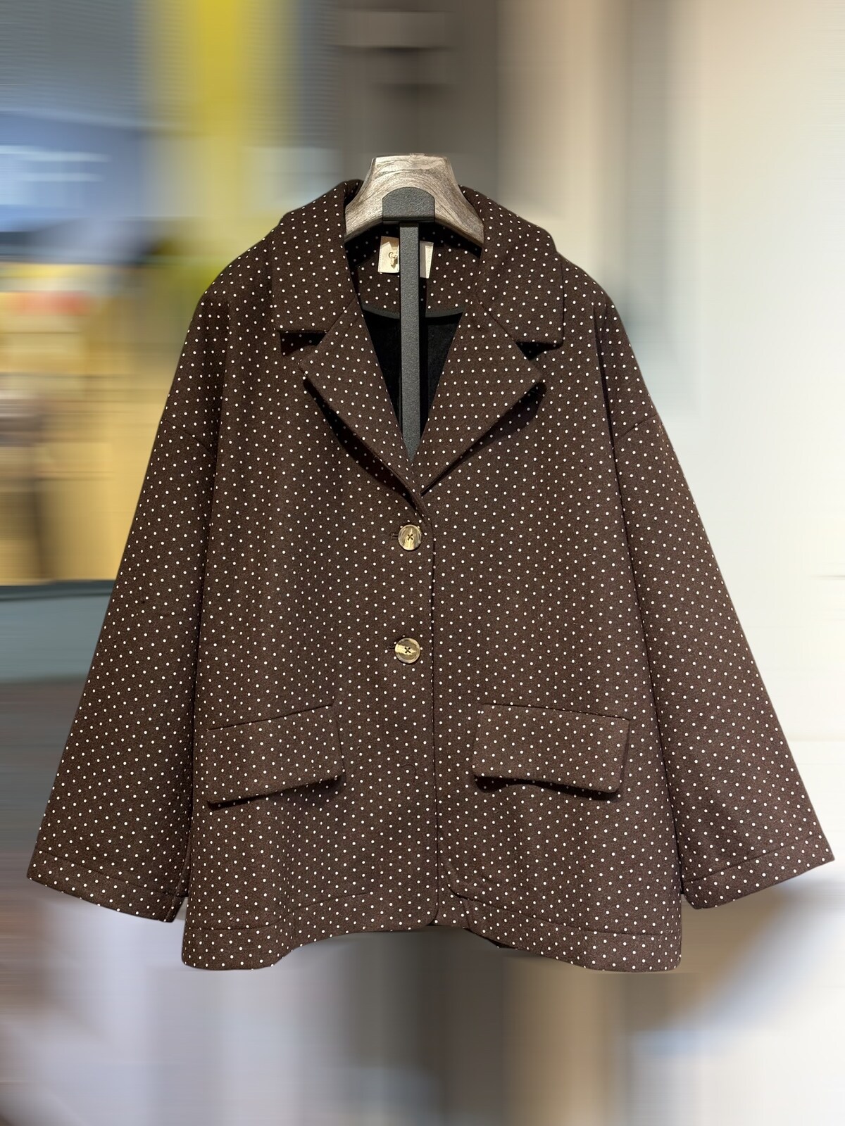 Jacket brown dots - 3