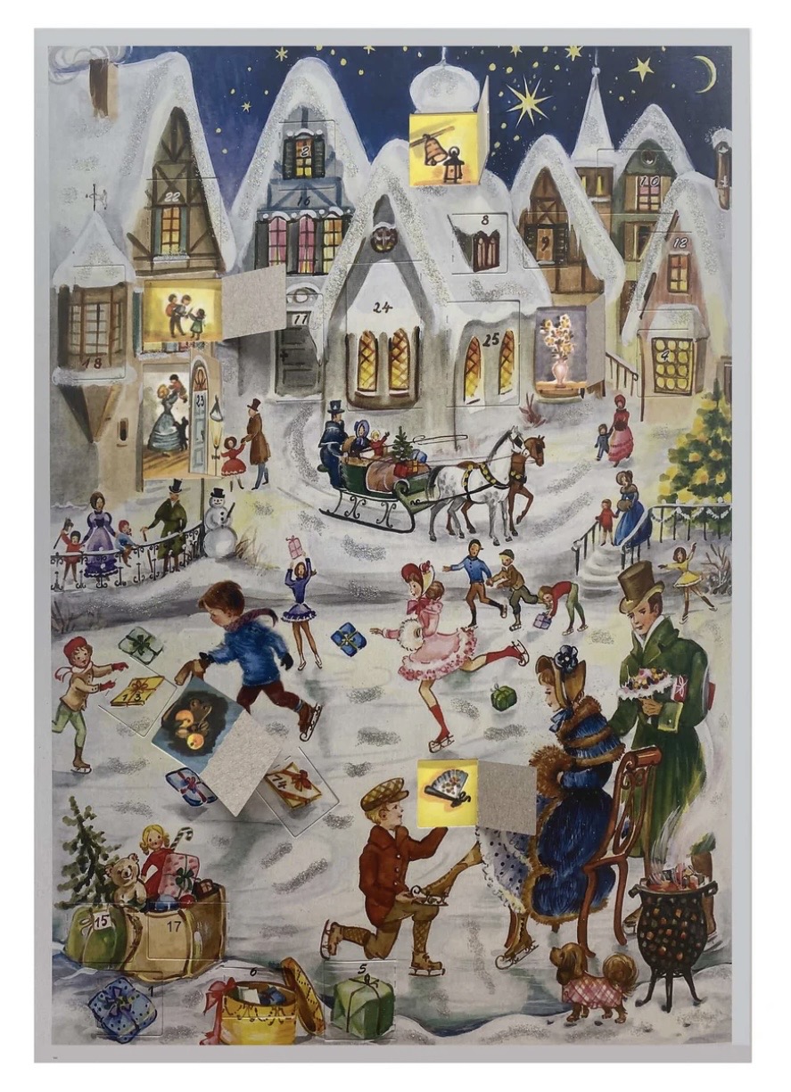 Adventskalender A4 - Skridskobana - 2