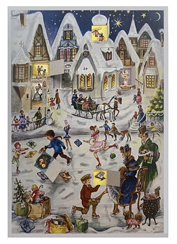Adventskalender A4 - Skridskobana