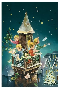 Advent Calendar Card - Angel at Bell Tower