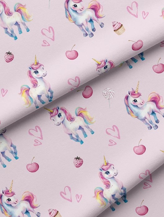 Unicorn Bäddset Självlysande i mörkret - 5