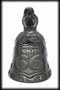 Route 66 - Angel bell / Guardian bell smycke i svart rostfritt stål.