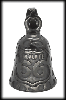 Route 66 - Angel bell / Guardian bell smycke i svart rostfritt stål.