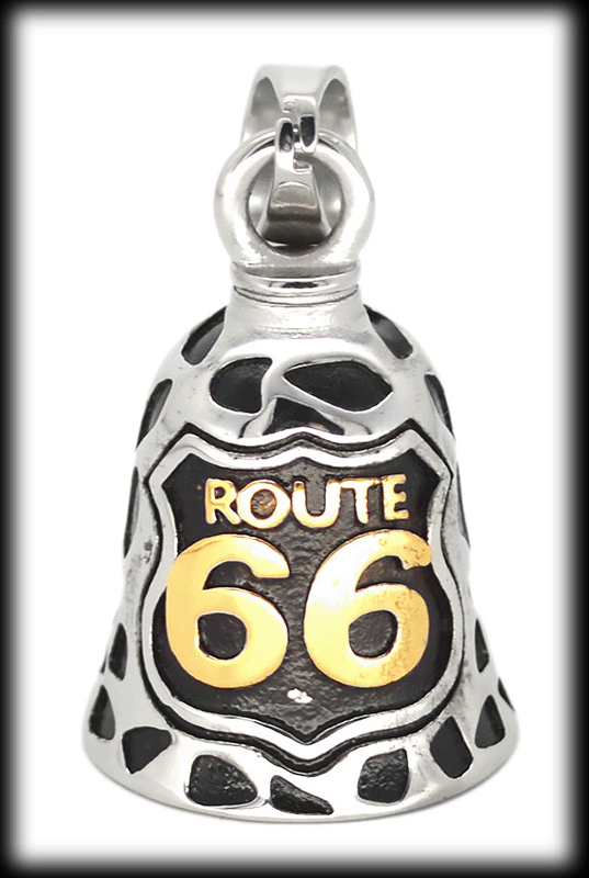 Route 66 - Angel bell / Guardian bell smycke i guldpläterat rostfritt stål.