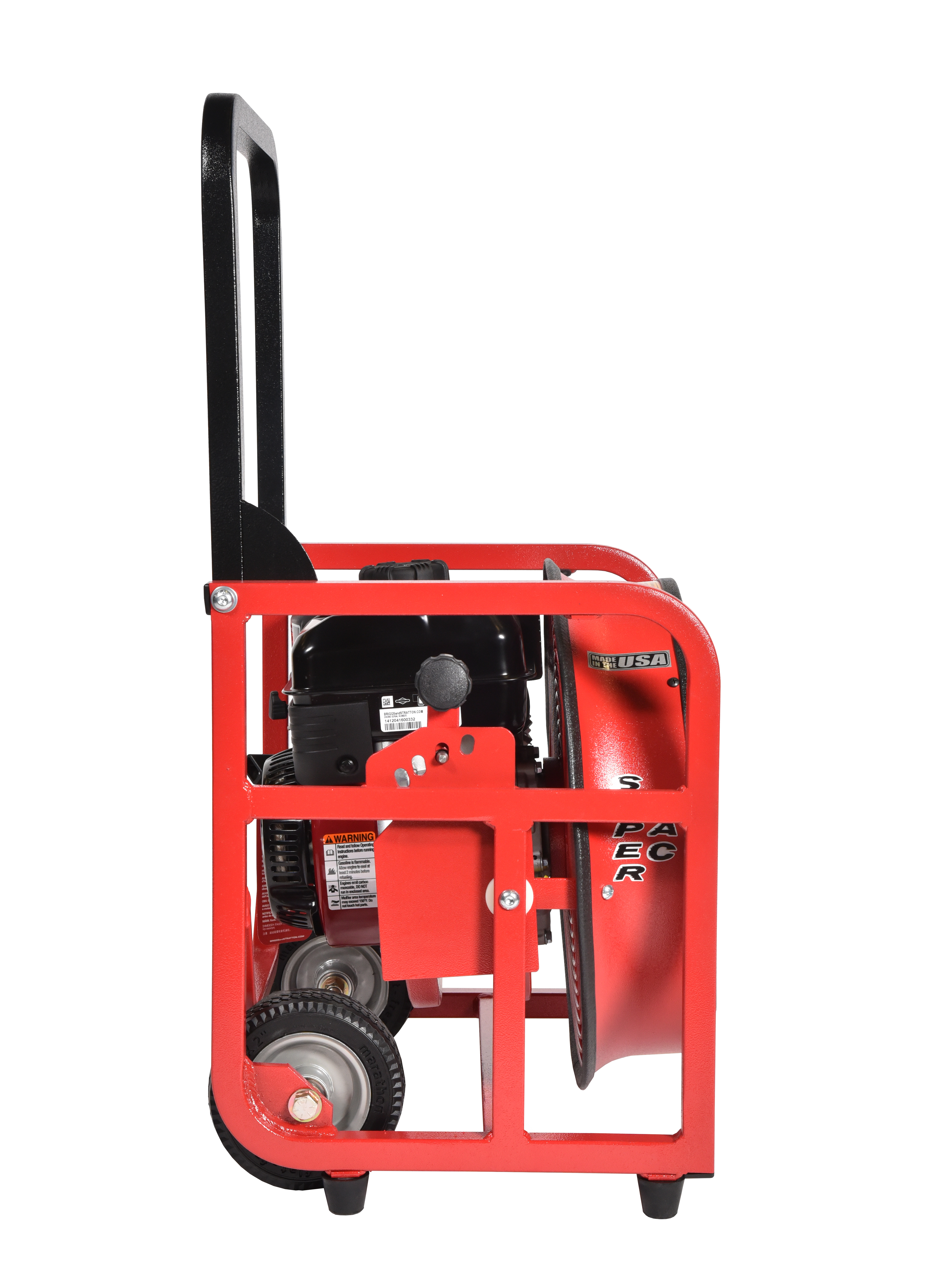 SuperVac Vifte 716G4-B, Bensindrevet. Vår 16" vifte i 7-Serien. Driftet med B&S Vanguard motor. Ytelse 16 890 cmh, AMCA sertifisert.  - 2