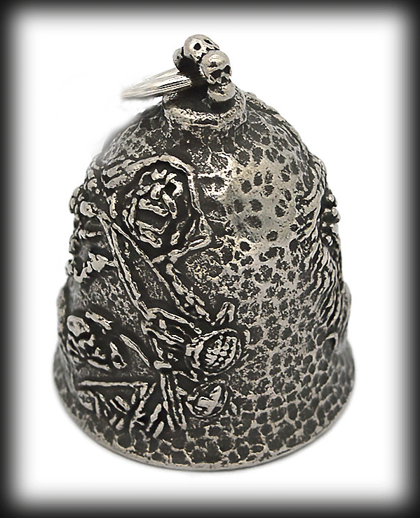 Liemannen Angel bell / Guardian bell smycke i grått rostfritt stål. - 3