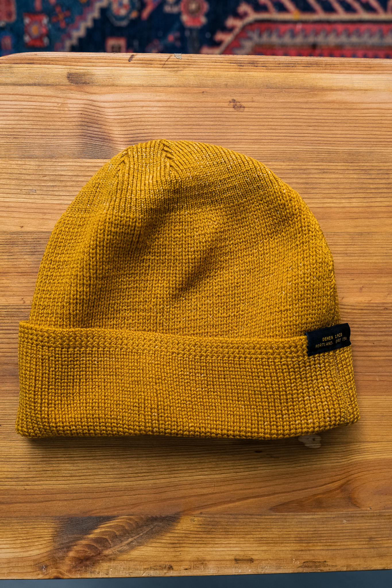 Dehen 1920 - Wool Knit Watch Cap Old Gold