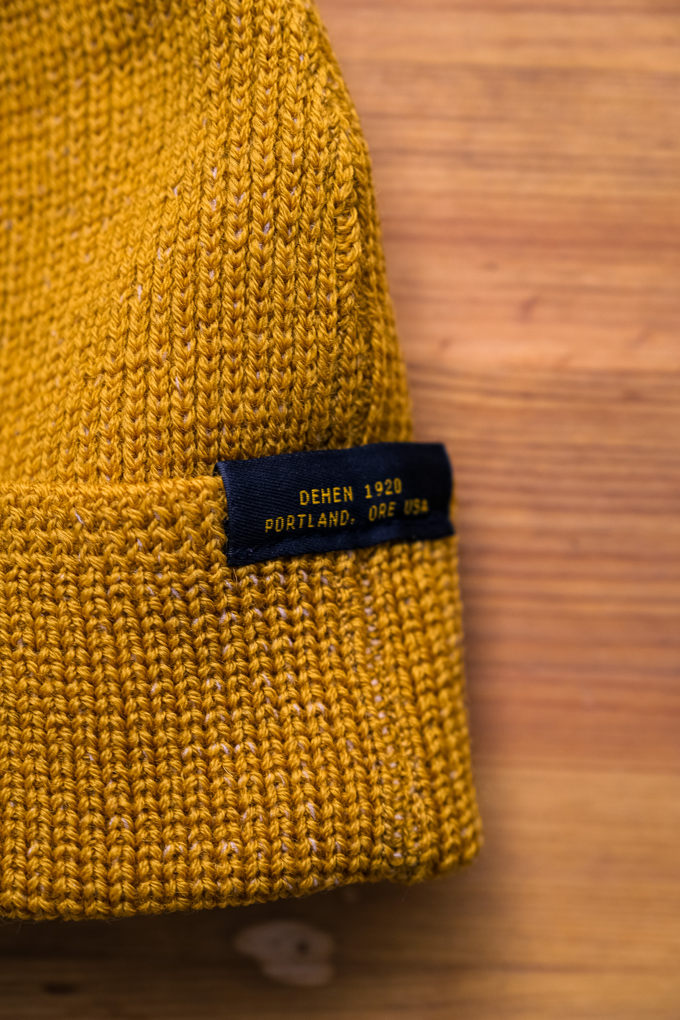Dehen 1920 - Wool Knit Watch Cap Old Gold - 3