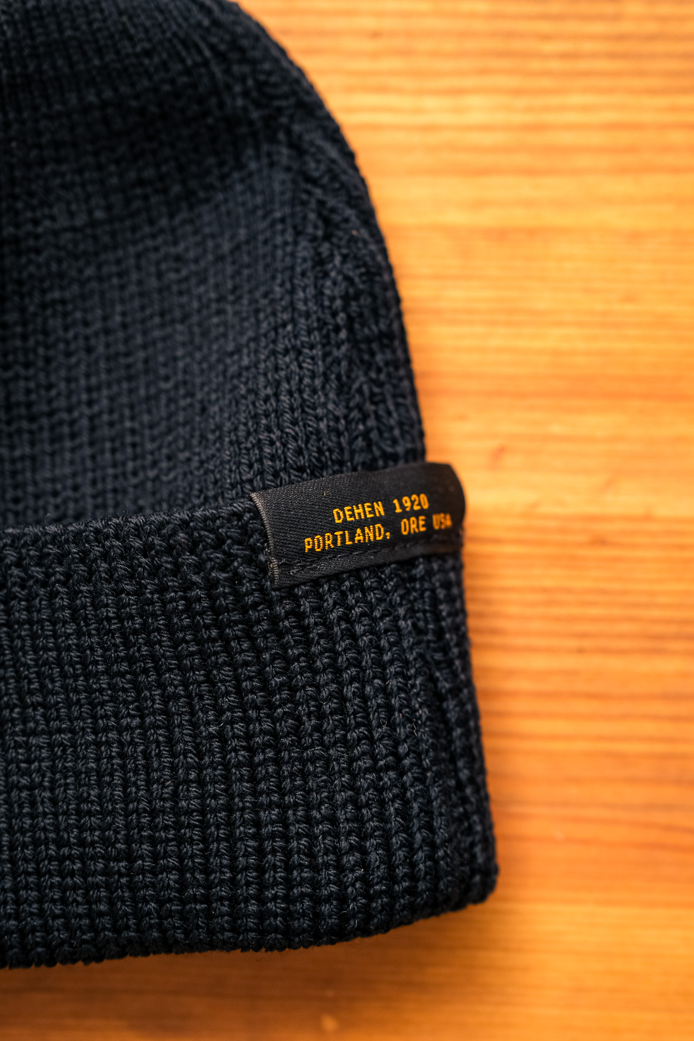 Dehen 1920 - Wool Knit Watch Cap Black - 2