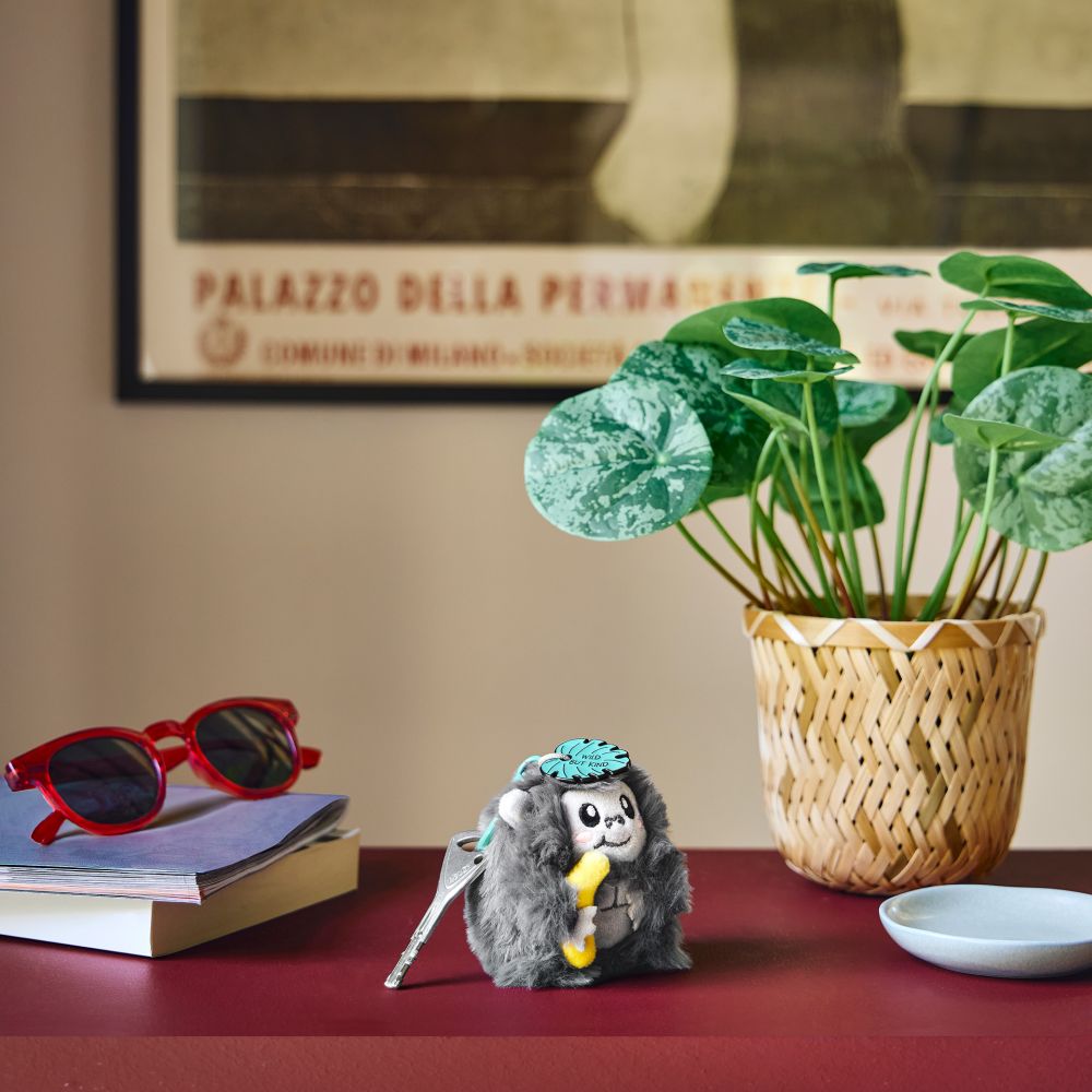 Super soft! Tiny, nøglering, Gorilla, DETTE PRODUKT HAR PLANLAGT LEVERING I BEGYNDELSEN AF OKTOBER 2026 - 8