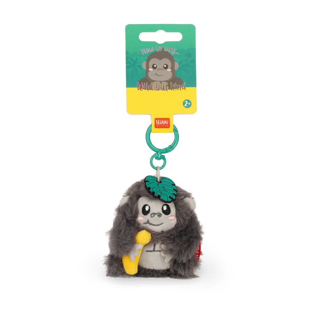 Super soft! Tiny, nøglering, Gorilla, DETTE PRODUKT HAR PLANLAGT LEVERING I BEGYNDELSEN AF OKTOBER 2026 - 4