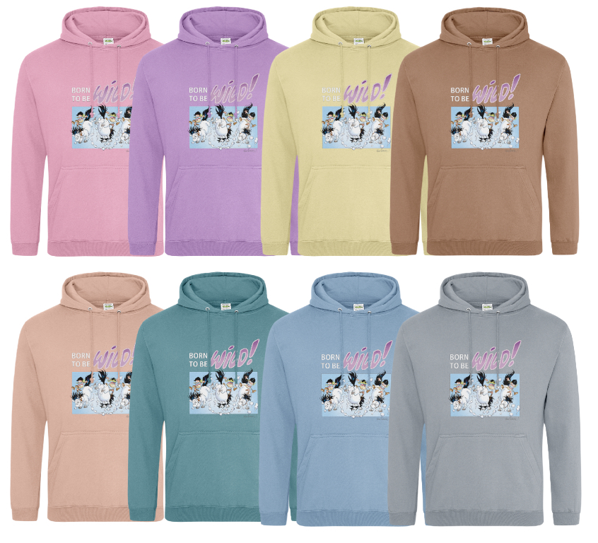 Mulle Vuxen Hoodie (Unisex) - Born To Be Wild! (Nya färger hösten 2026!)
