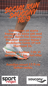 18/9 Social Run med SAUCONY