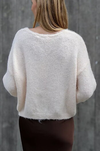 A-View - Inge V- Neck Knit Off White