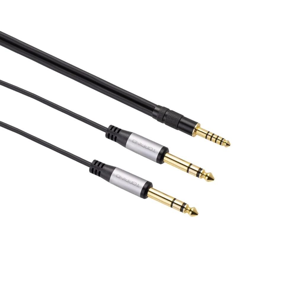 TOPPING B4T6-150 4.4mm to Dual 6.35mm TRS Oxygen-free Copper True Balanced Cable - 3