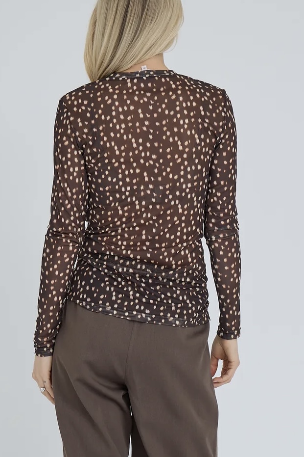 A-View - Silke Bambi Blouse Dark Brown - 2