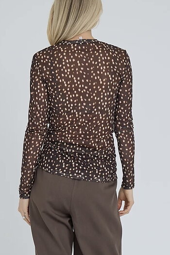 A-View - Silke Bambi Blouse Dark Brown