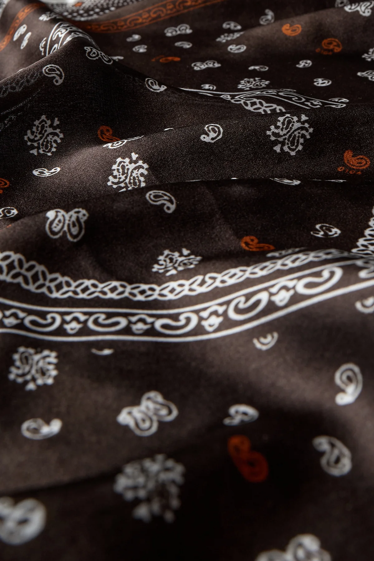 A-View - Alia Silk Scarf Brown/White - 4