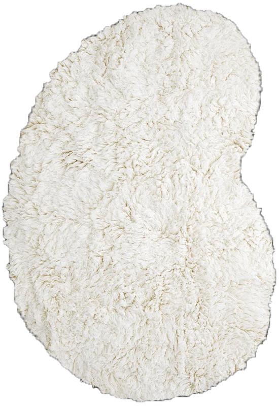 Residue Shaggy Bone White
