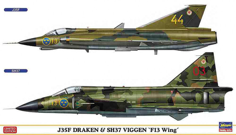 1/72 J35F Draken & SH37 Viggen F13 Wing - Q4!