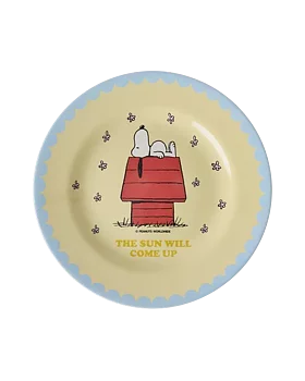 Children's Plate, Melamine, Rice Snobben, Cream