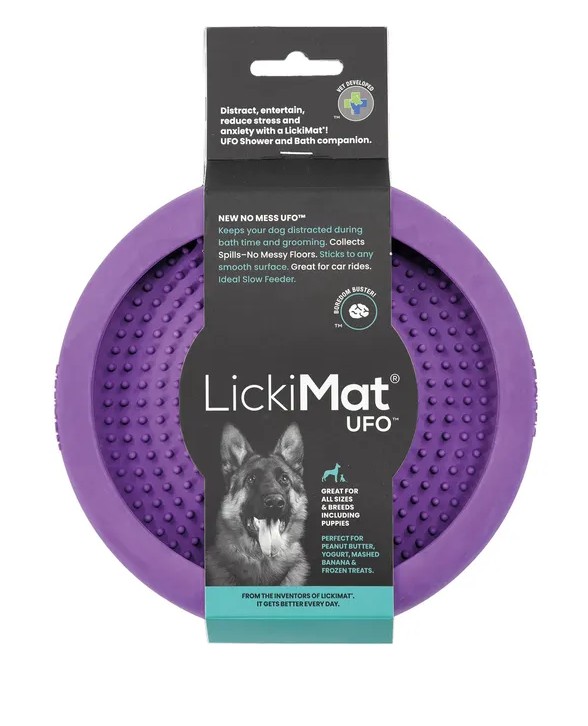 Hundskål Lickimat Ufo  orange, 18cm - 5