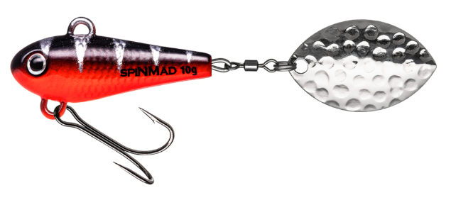 SPINMAD WIR 10 g är ett mångsidigt spinntailbete utvecklat för effektivt fiske efter abborre, asp, regnbåge och öring. Den kompakta kroppen ger bra kastlängd