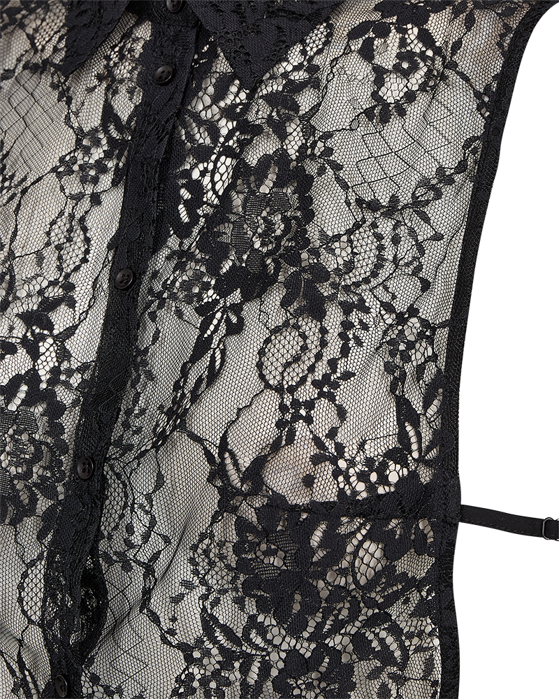 Lacy - collar - black - 3