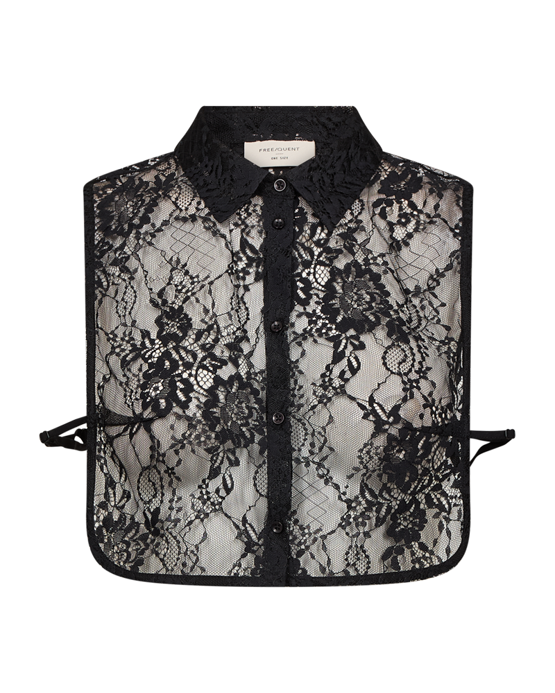 Lacy - collar - black