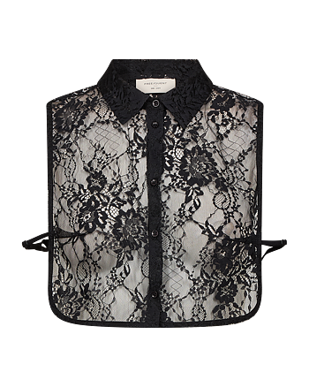 Lacy - collar - black