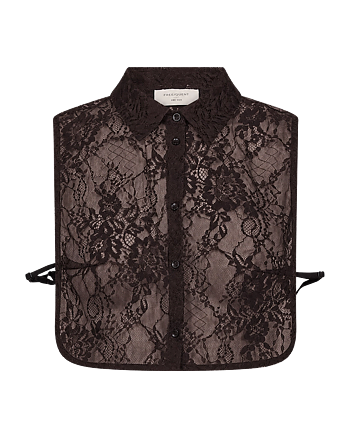 Lacy - collar - brown