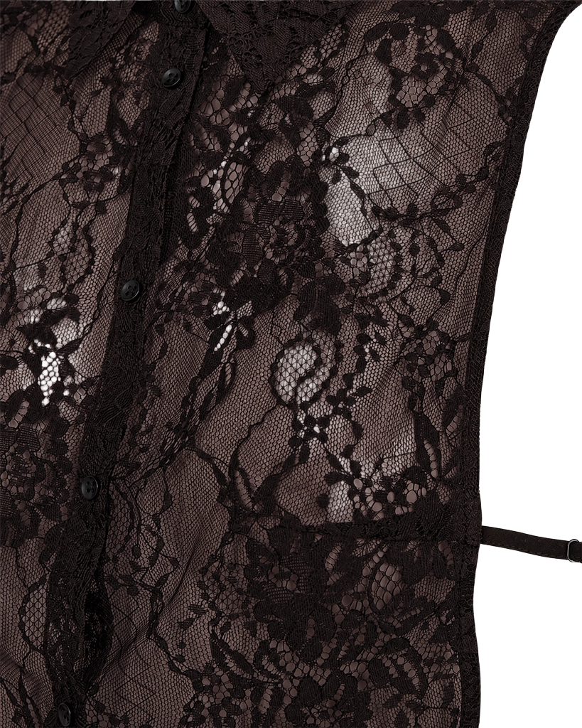 Lacy - collar - brown - 3