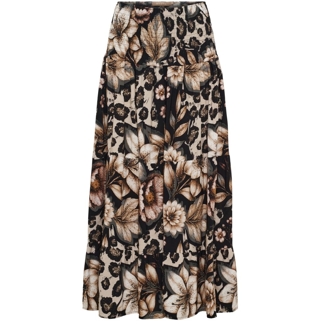 Bella skirt - Brown/black  flower