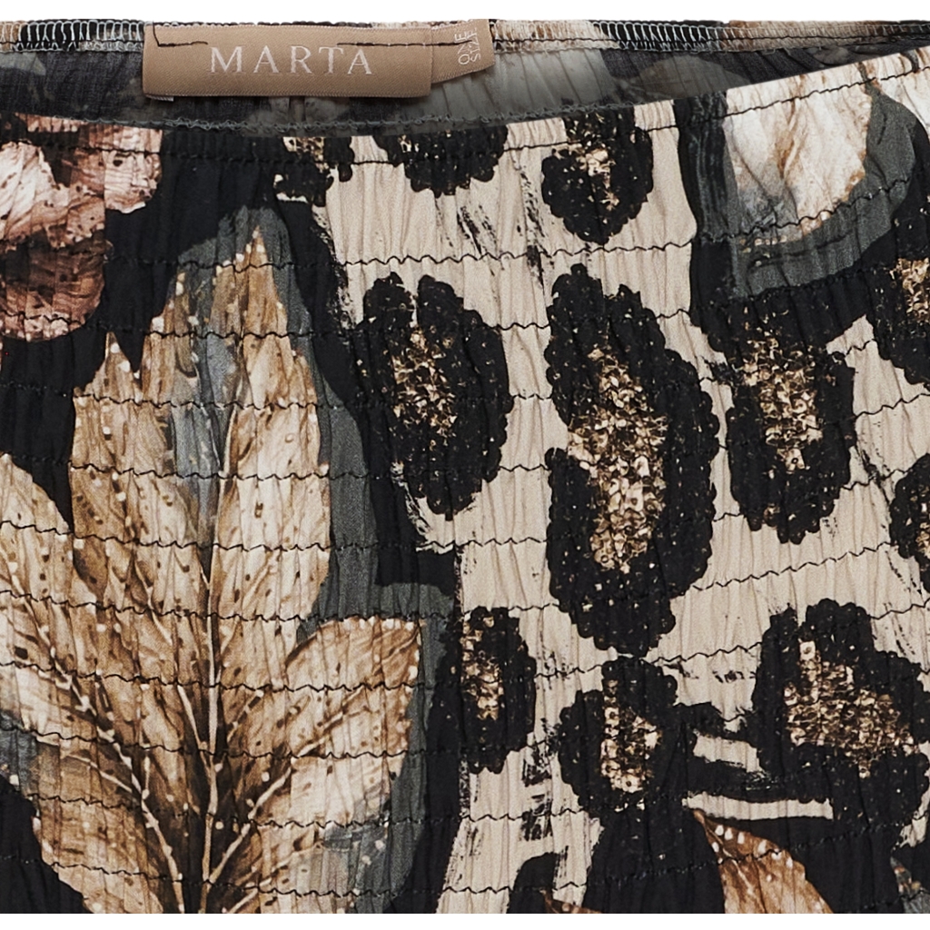 Bella skirt - Brown/black  flower - 3
