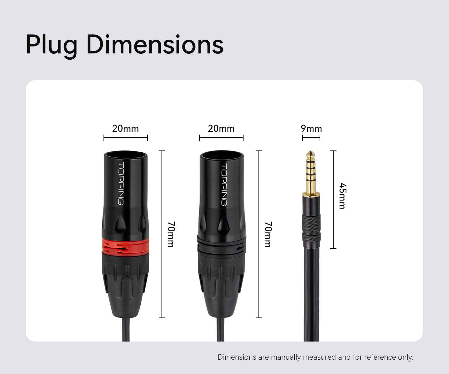 TOPPING B4XM-150 4.4mm to Dual XLR Male Oxygen-free Copper Cable - 7