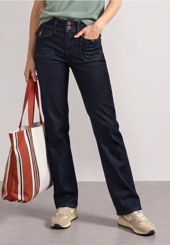 Amalia jeans straight Leg Rinse Wash  - 5