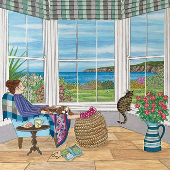 Lisa Davies : The Sea Garden - Kort med kuvert