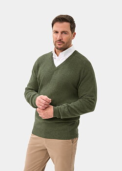 Tröja v-hals grön från Alan Paine