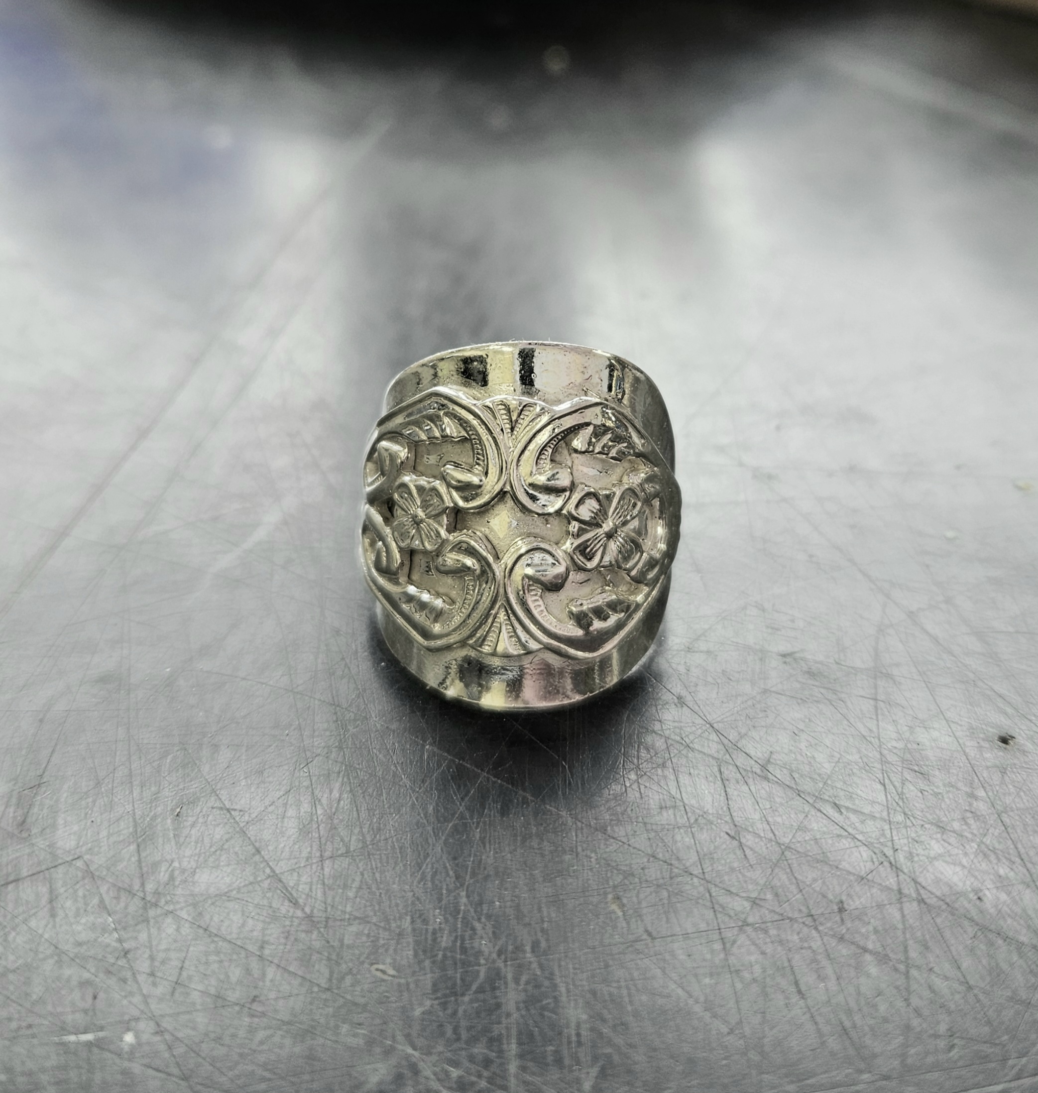 Sked ring i äkta silver