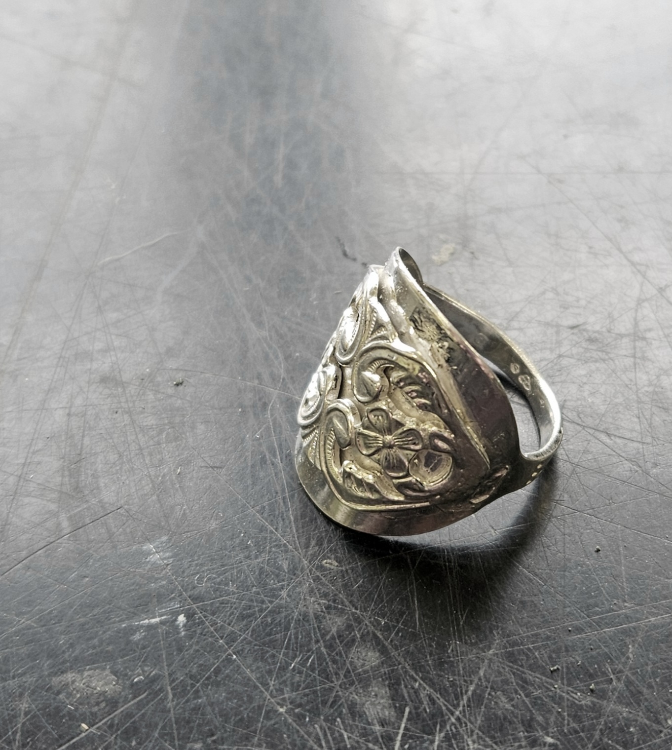 Sked ring i äkta silver - 3