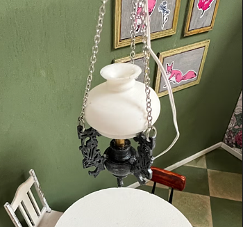 Lampa - byggsats i plywood och resin-från Nukkekoti Väinölä