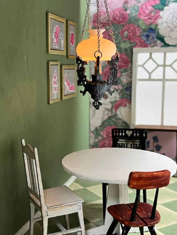 Lampa - byggsats i plywood och resin-från Nukkekoti Väinölä - 2