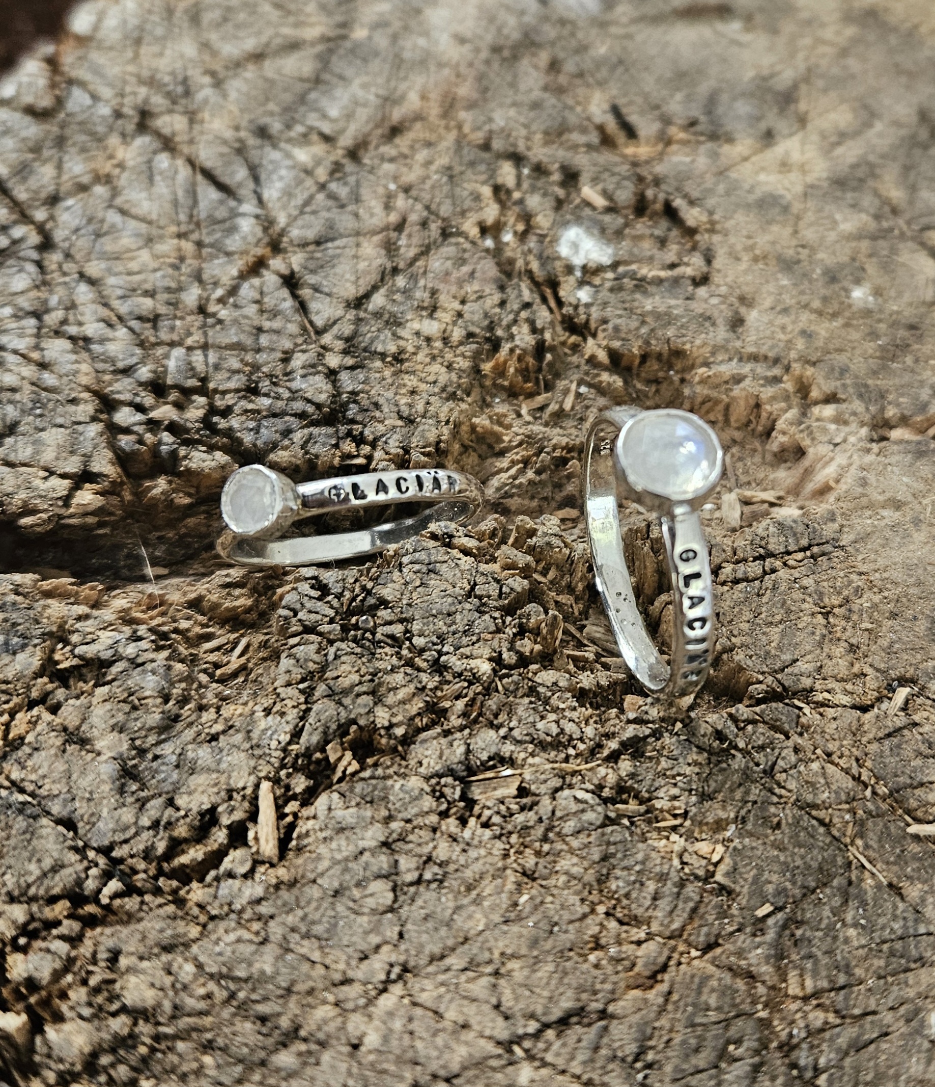GLACIÄR - ring av äkta silver 3mm - 2