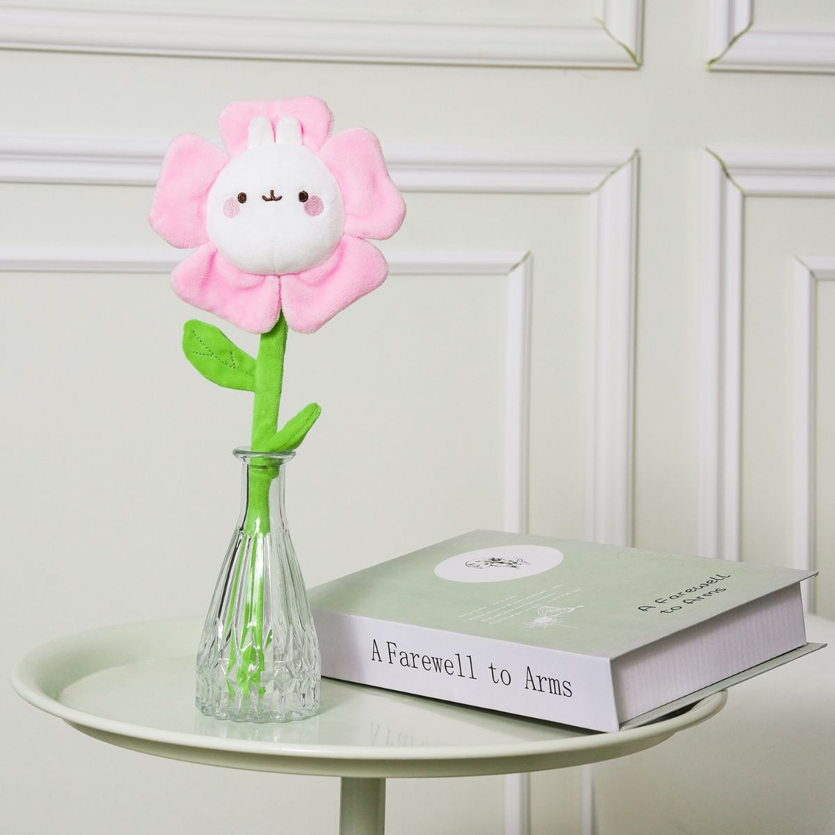 Molang som blomma – mjuk och kawaii plyschfigur 33 cm - 4