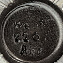 イングリッド・アッターボリ  Lansettシリーズ  グレーのボウル  葉っぱのレリーフ  (6cm)  1956年 (2)
