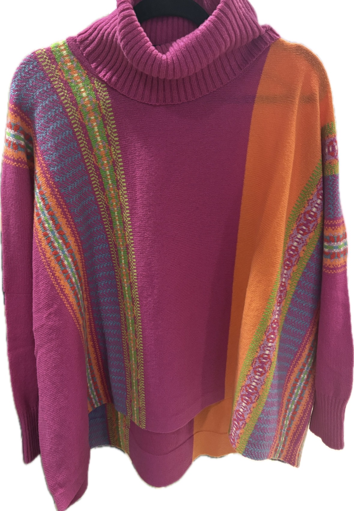 Monterose  merino Wool poncho/sweater stardust - 2