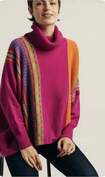 Monterose  merino Wool poncho/sweater stardust
