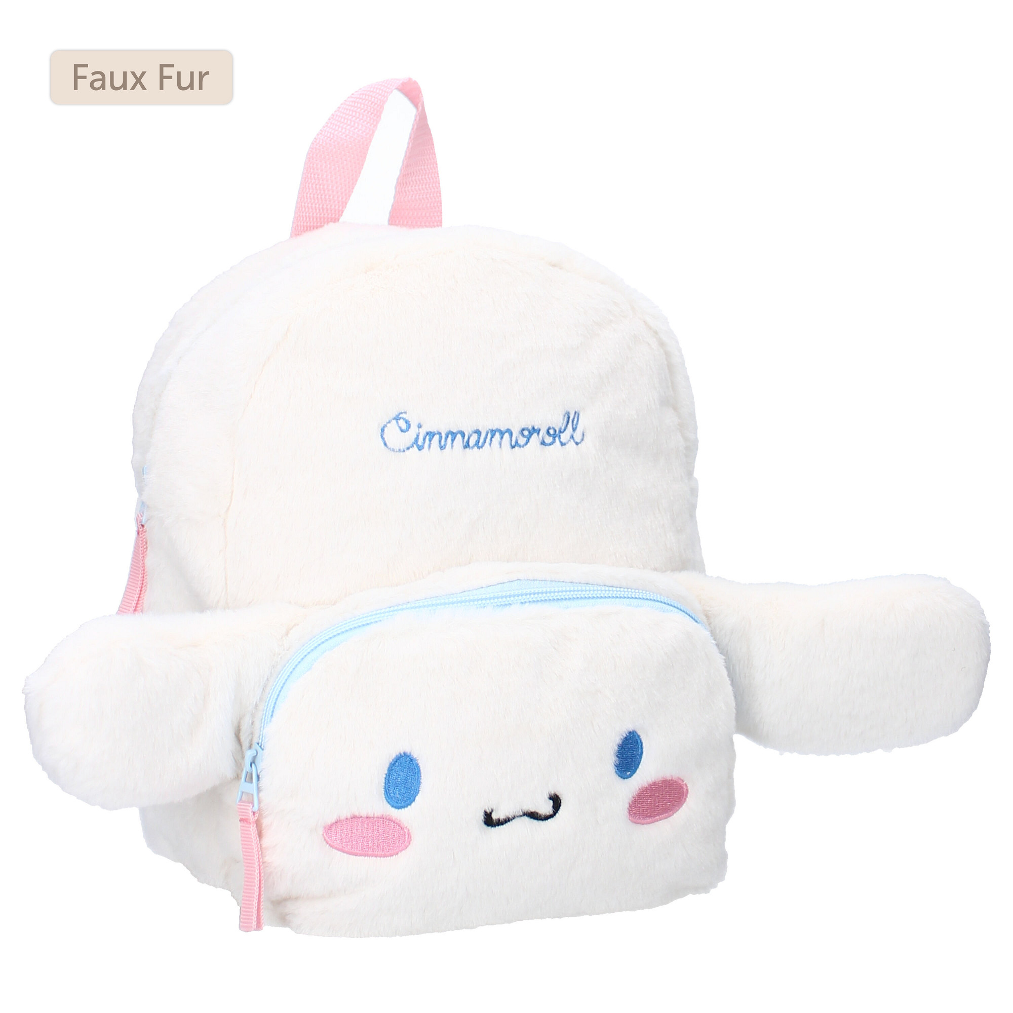 Cinnamoroll Plysch Fluffy Ryggsäck - Vit 29 cm - 4